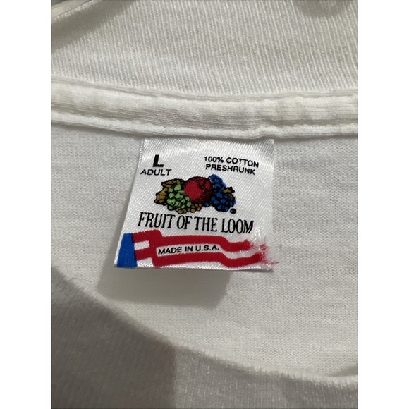 VTG 90s In Memory Of Alan Kulwicki #7 NASCAR T-Shirt, Single Stitch MADE IN USA - Picture 4 of 6